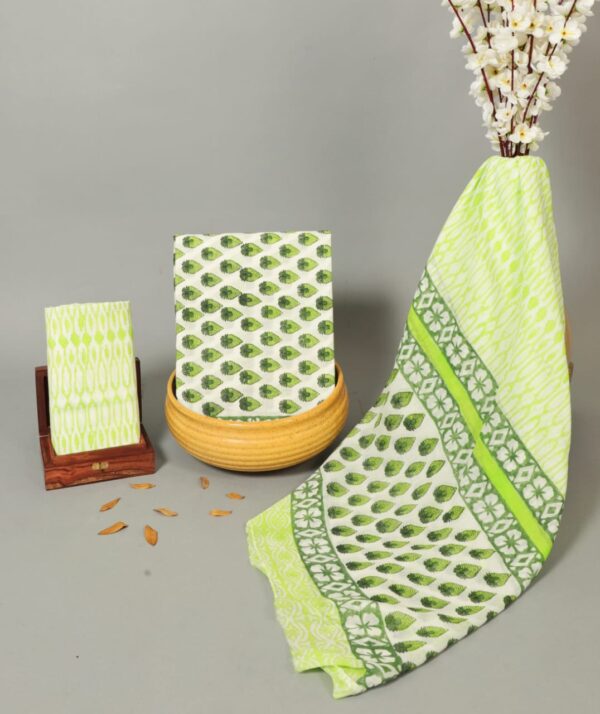 Block Print Cotton Suit With Cotton Dupatta