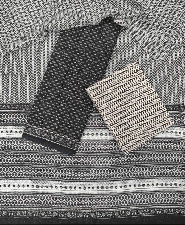 Jaipuri Print Cotton Suit With Cotton Dupatta