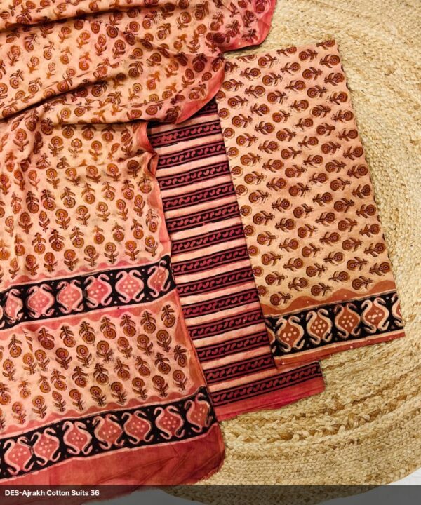 Hand block Vanaspati Print Cotton Suit