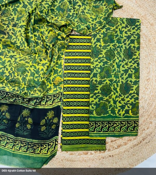 Hand block Vanaspati Print Cotton Suit