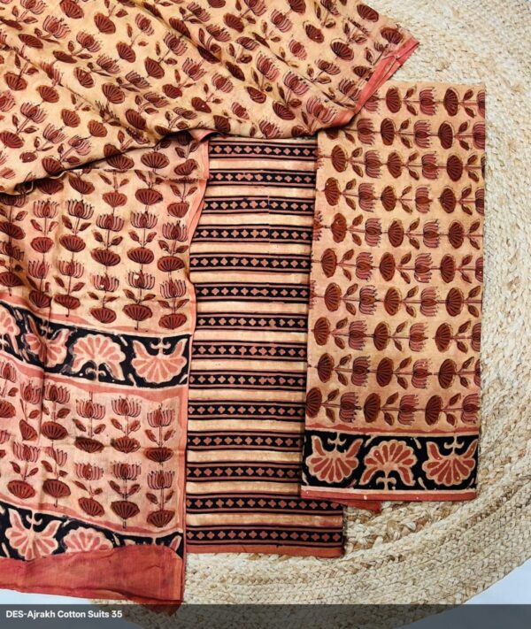 Hand block Vanaspati Print Cotton Suit