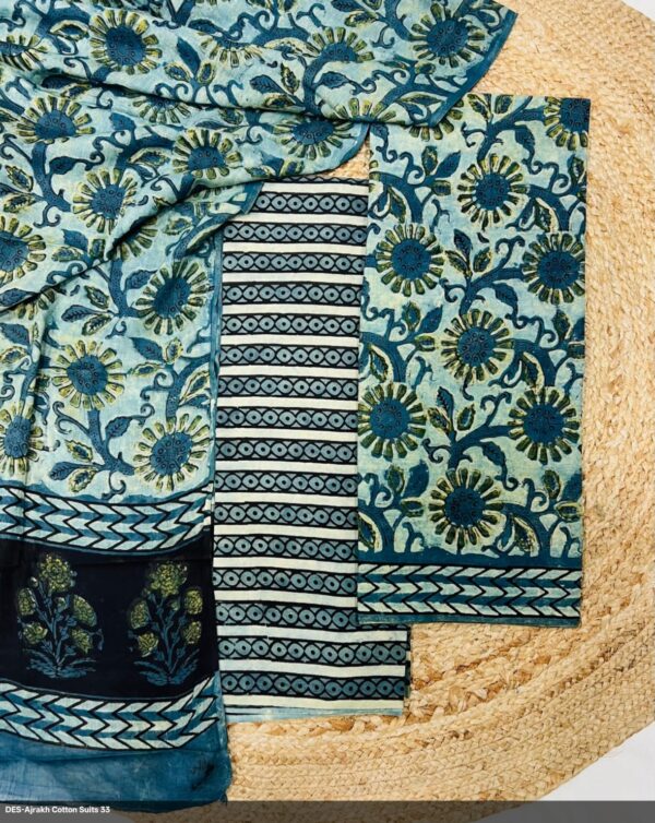 Hand block Vanaspati Print Cotton Suit