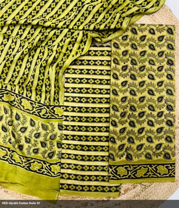 Hand block Vanaspati Print Cotton Suit