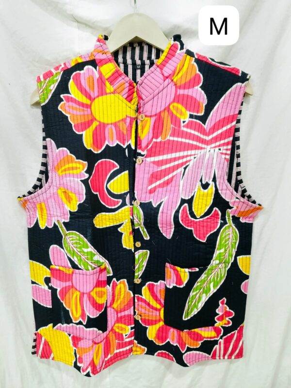 Jaipuri Print reversible Sleeveless jacket