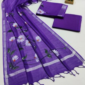 Hand Block Print Linen Cotton Suit