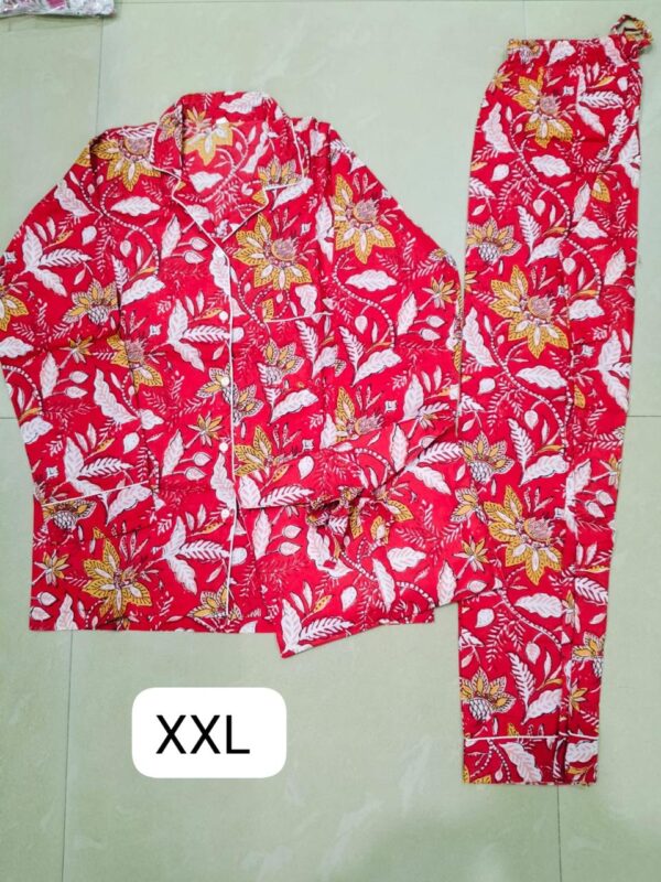 Jaipuri Print Night Suits Long