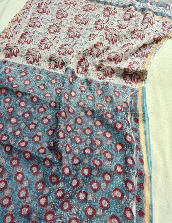 Block Print Kota Dorriya Saree