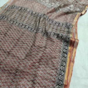 Block Print Kota Dorriya Saree
