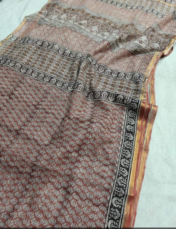 Block Print Kota Dorriya Saree