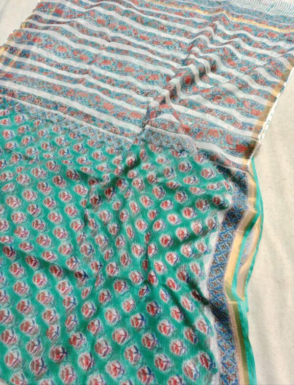 Block Print Kota Dorriya Saree