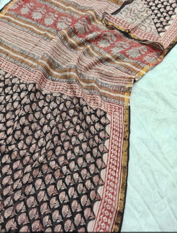 Block Print Kota Dorriya Saree