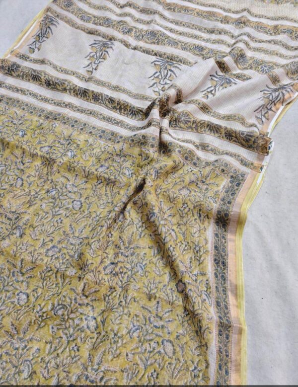 Block Print Kota Dorriya Saree