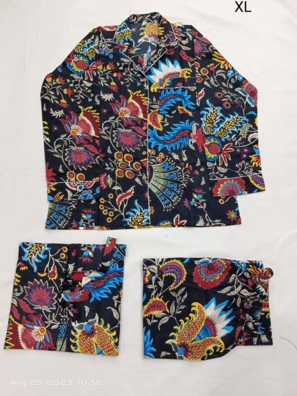 Jaipuri Print Night Suits Long