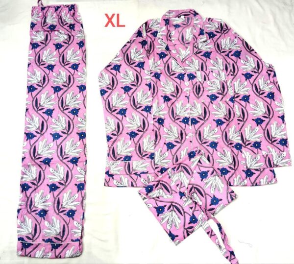 Jaipuri Print Night Suits Long