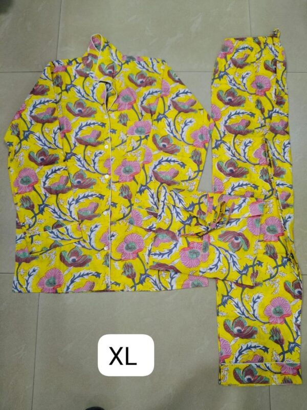 Jaipuri Print Night Suits Long