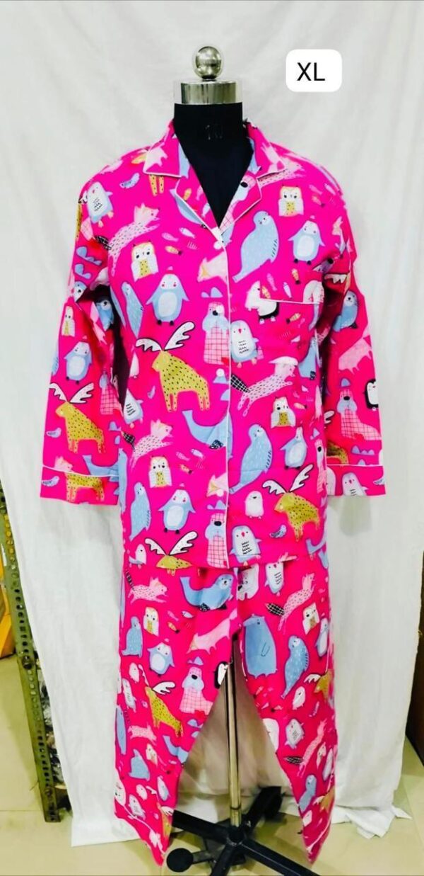 Jaipuri Print Night Suits Long