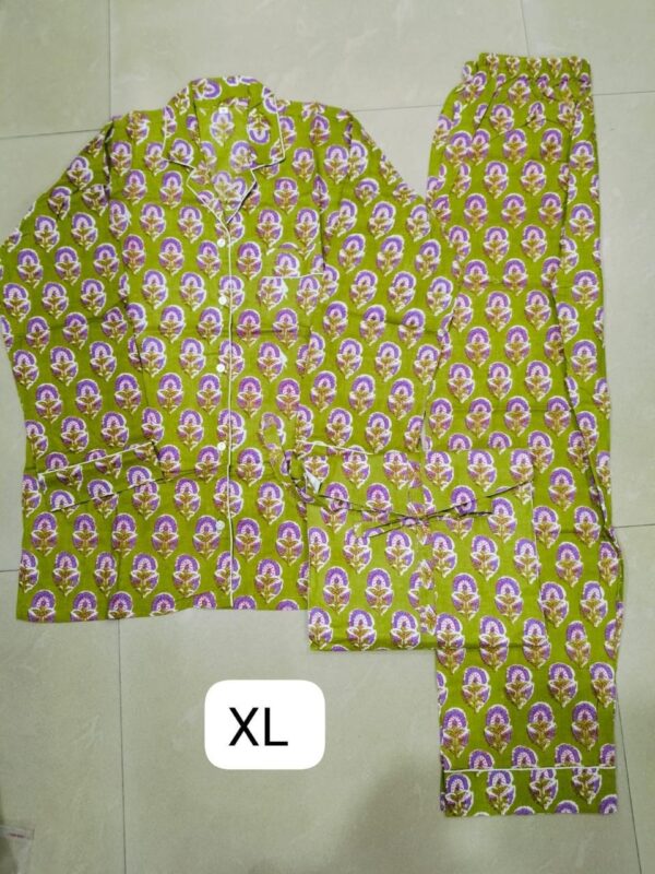 Jaipuri Print Night Suits Long
