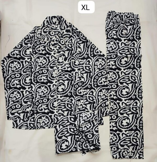 Jaipuri Print Night Suits Long