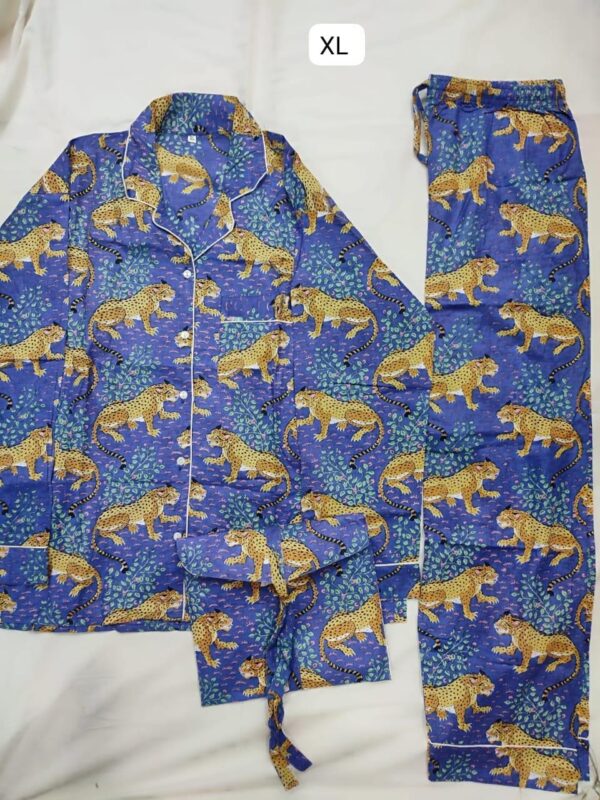 Jaipuri Print Night Suits Long