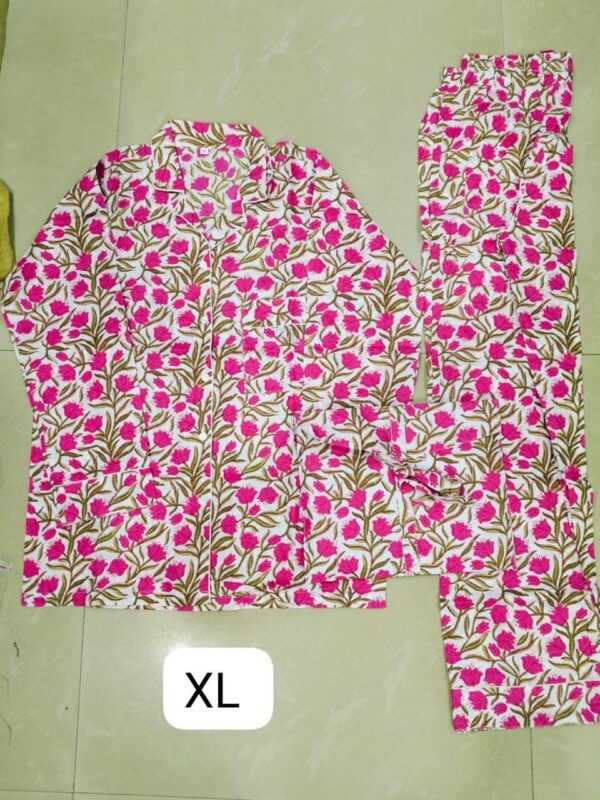 Jaipuri Print Night Suits Long