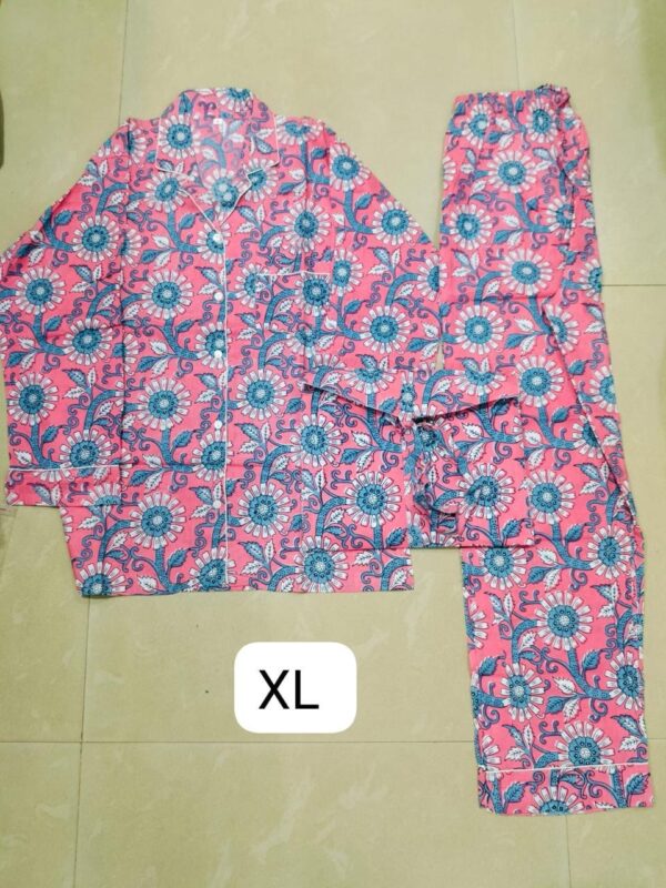 Jaipuri Print Night Suits Long