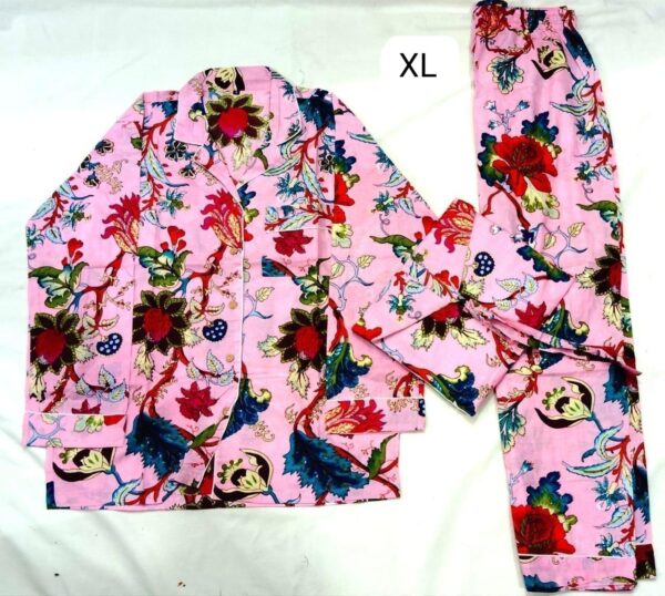 Jaipuri Print Night Suits Long