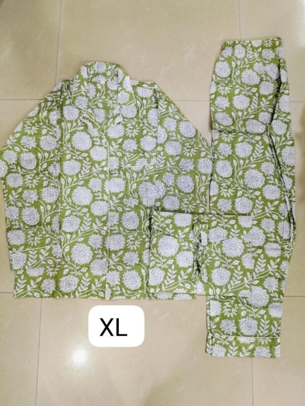 Jaipuri Print Night Suits Long