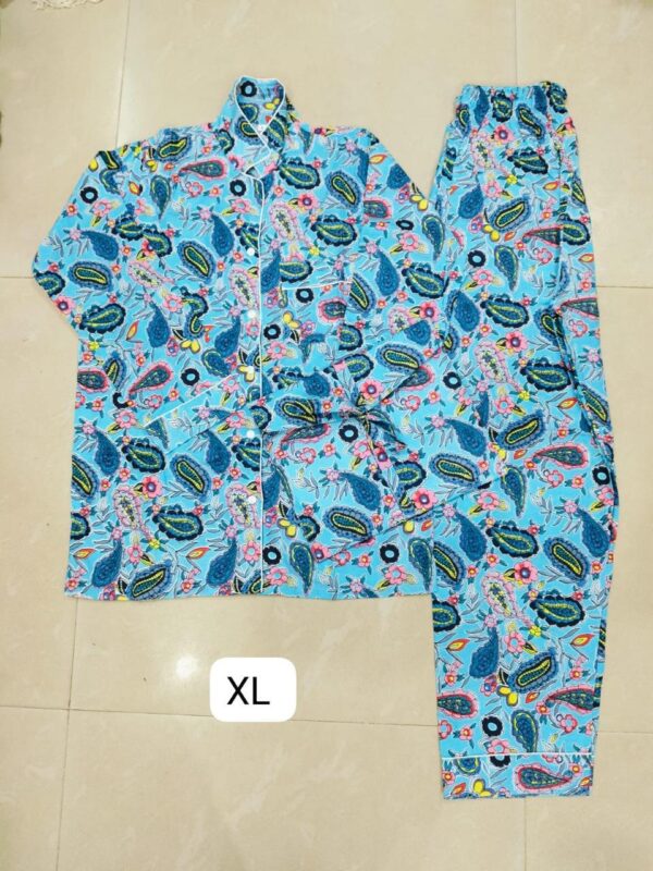 Jaipuri Print Night Suits Long