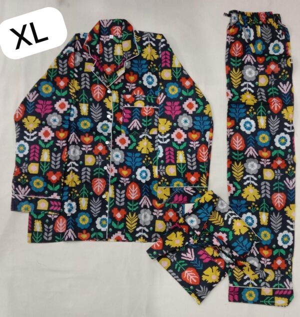 Jaipuri Print Night Suits Long