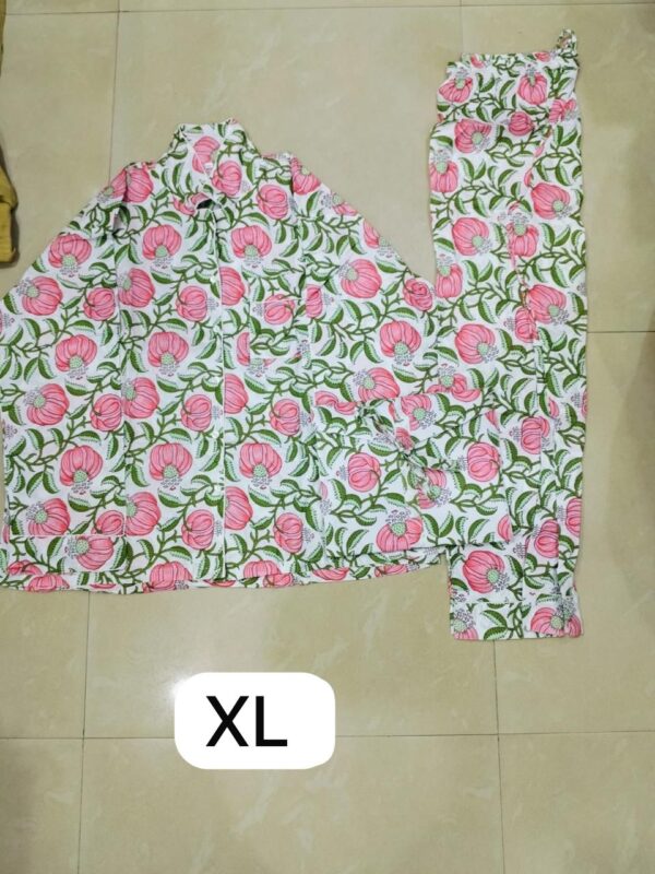 Jaipuri Print Night Suits Long