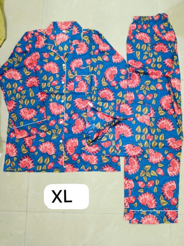 Jaipuri Print Night Suits Long