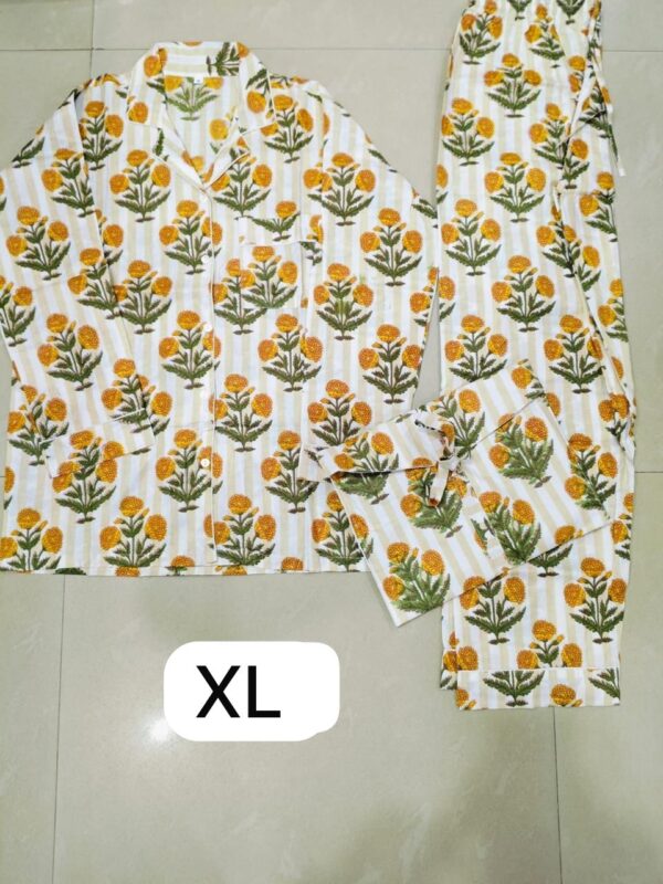 Jaipuri Print Night Suits Long