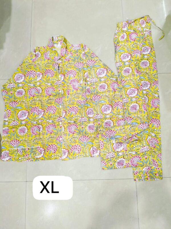 Jaipuri Print Night Suits Long