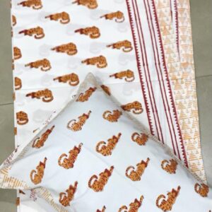 Block Print Bedsheet With 2 Pillow