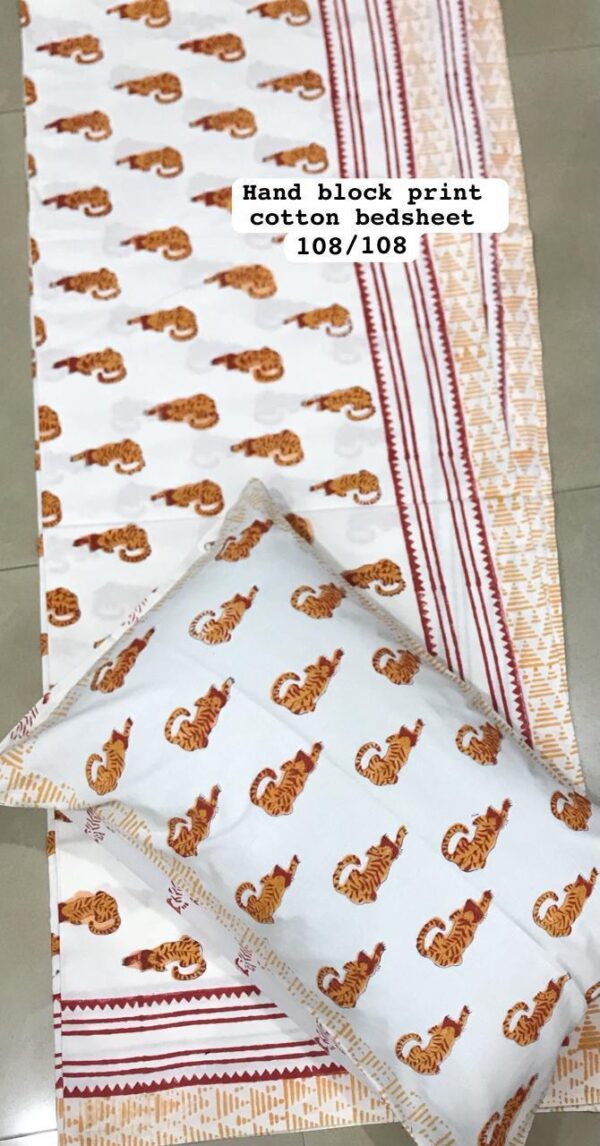 Block Print Bedsheet With 2 Pillow