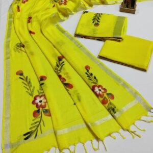 Hand Block Print Linen Cotton Suit