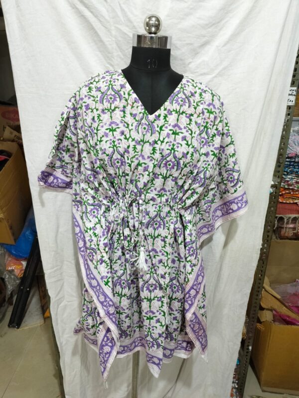 Block Print Short Kaftan