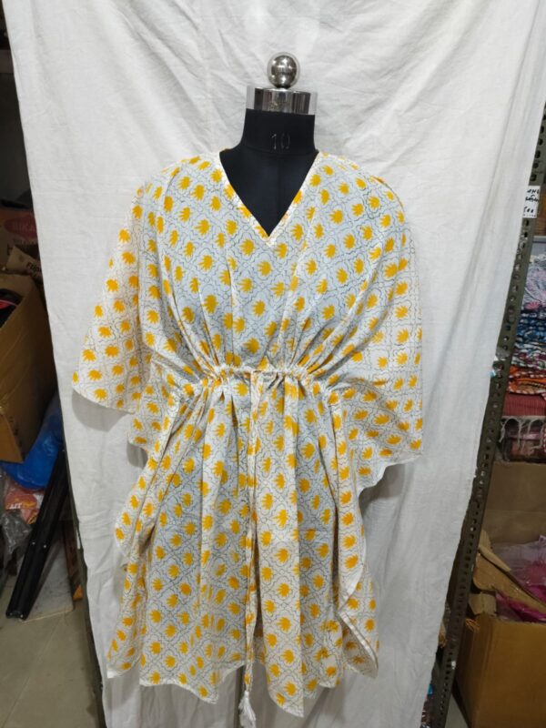 Block Print Short Kaftan