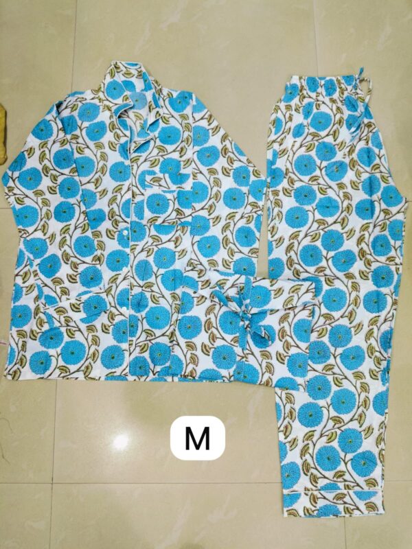 Jaipuri Print Night Suits Long