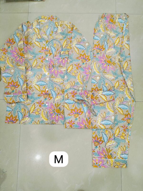 Jaipuri Print Night Suits Long