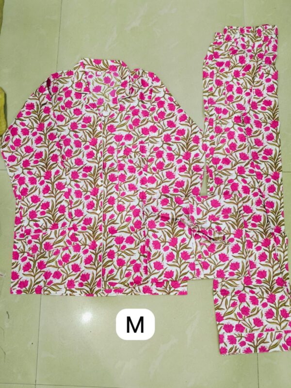 Jaipuri Print Night Suits Long