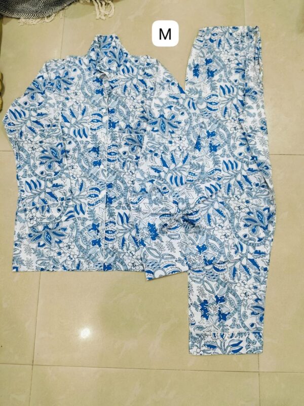 Jaipuri Print Night Suits Long