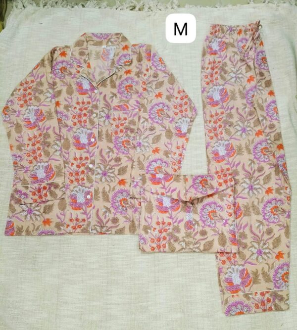 Jaipuri Print Night Suits Long