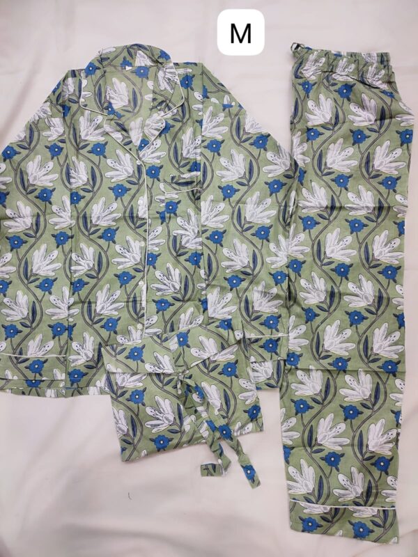 Jaipuri Print Night Suits Long