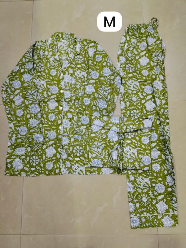 Jaipuri Print Night Suits Long