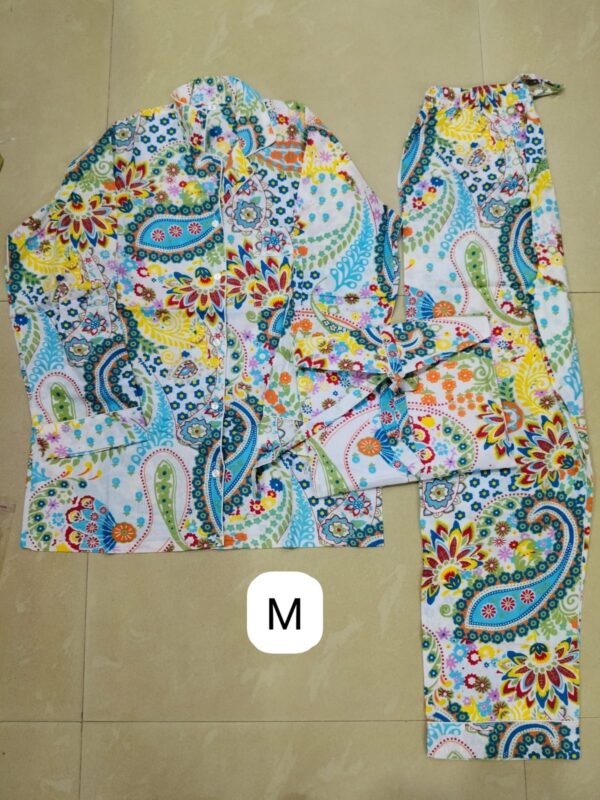 Jaipuri Print Night Suits Long