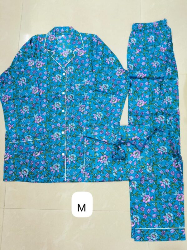 Jaipuri Print Night Suits Long