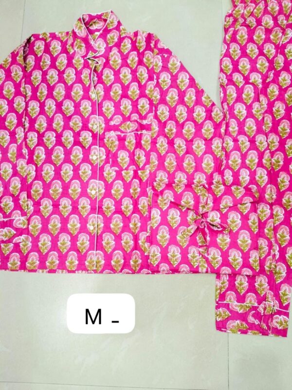 Jaipuri Print Night Suits Long