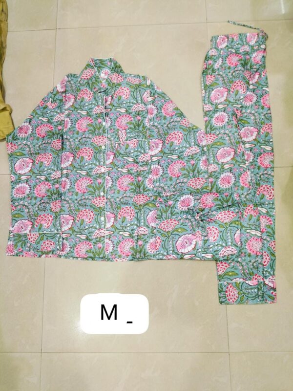 Jaipuri Print Night Suits Long