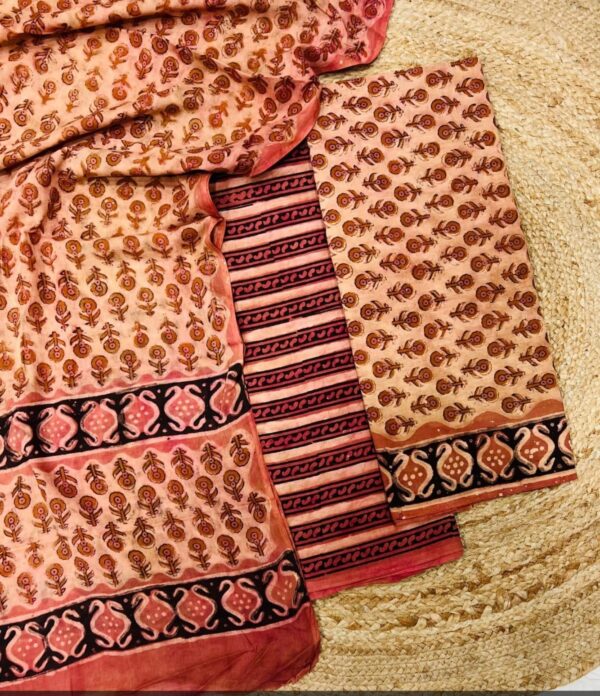 Hand block Vanaspati Print Cotton Suit
